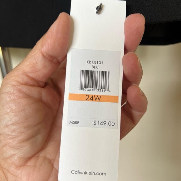 Calvin Klein  Elegant black Blazer size 24W - Picture 6 of 10